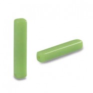 Glaskralen tube 4x20mm Chartreuse green